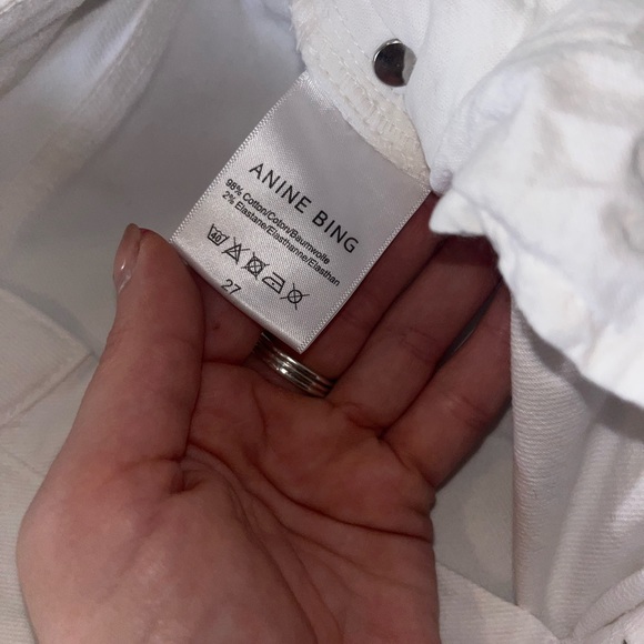 Anine Bing Cindy Straight Exposed Button jeans - Picture 5 of 5